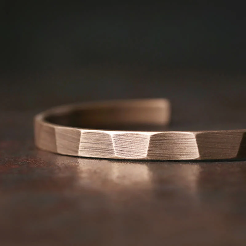 Copper Adjustable Cuff Bracelet for Wealth & Balance | Spiritual - Image 9