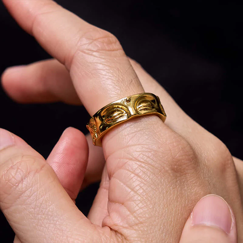 Copper Buddha Ring Adjustable | Meditation & Serenity - Image 5