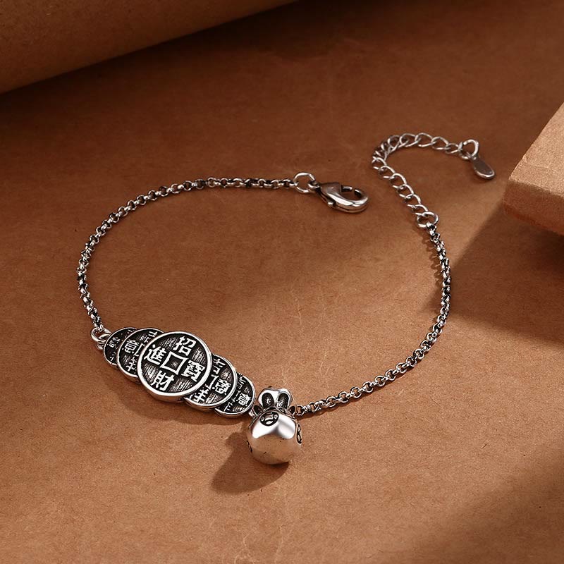 Copper Coin Money Bag Spiritual Bracelet for Wealth & Luck - Image 4