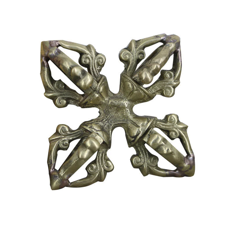 6.7cm Copper Double Dorje Vajra Spiritual Strength Ritual - Image 14