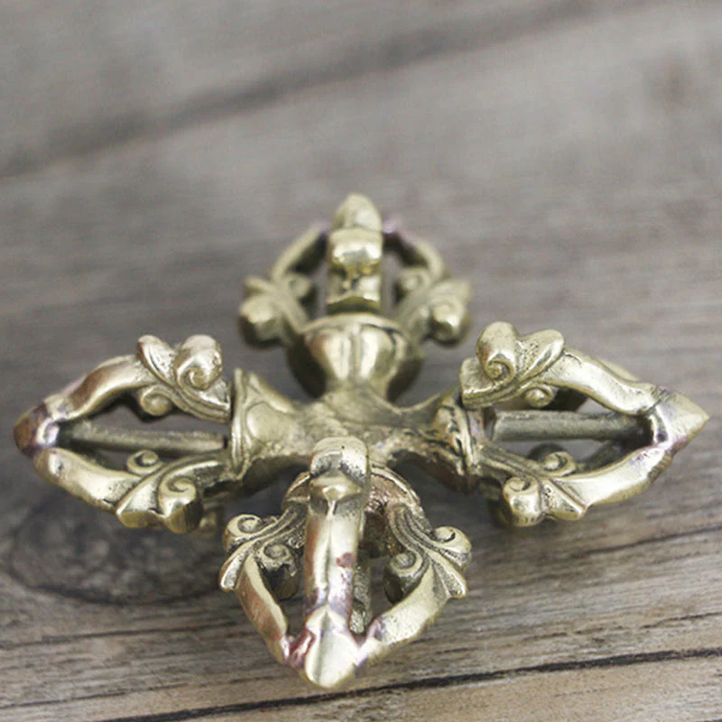 6.7cm Copper Double Dorje Vajra Spiritual Strength Ritual - Image 6