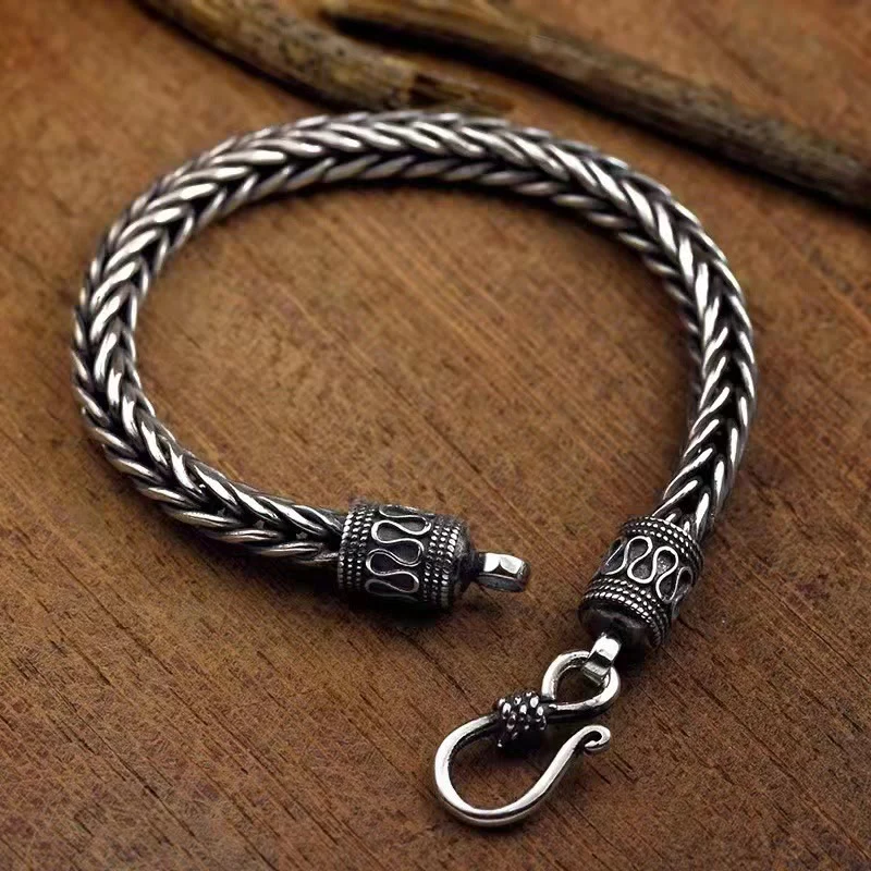 Copper Dragon Bracelet with Vintage Keel Design for Wealth - Image 2