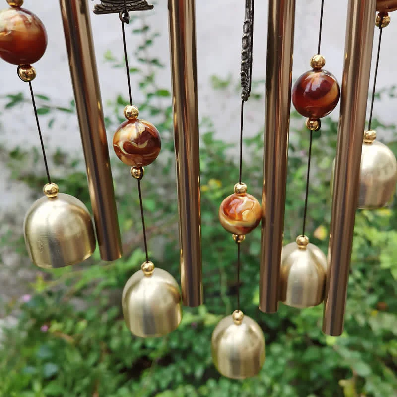 Copper Dream Catcher Wall Hanging | Elephant Chimes for Healing - Image 5