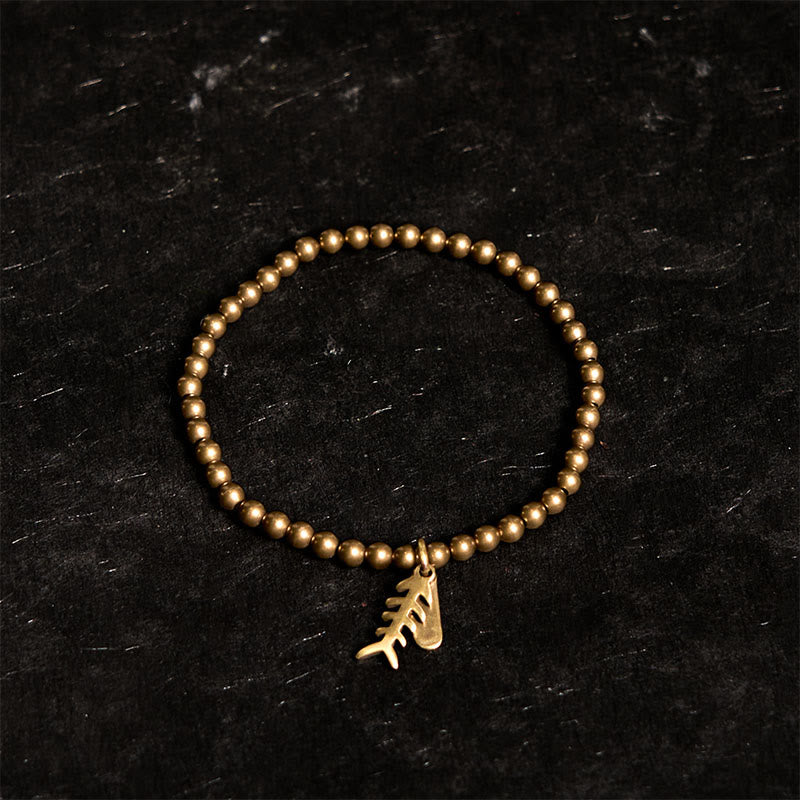Copper Fish Bone Healing Bracelet for Emotional Well-Being - Image 2
