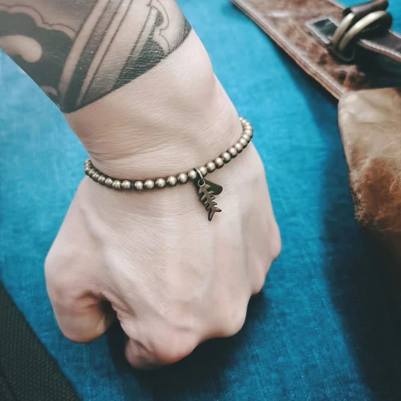 Copper Fish Bone Healing Bracelet for Emotional Well-Being - Image 5
