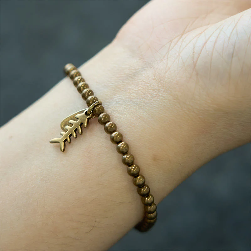 Copper Fish Bone Healing Bracelet for Emotional Well-Being - Image 6