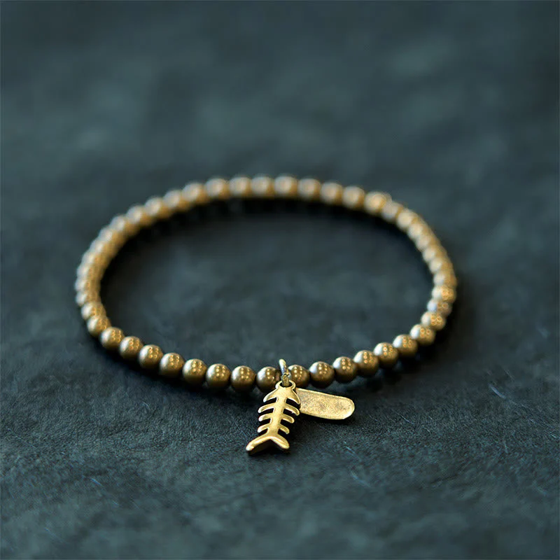 Copper Fish Bone Healing Bracelet for Emotional Well-Being - Image 7