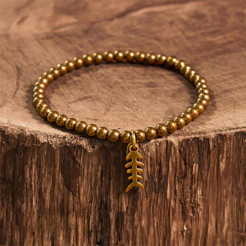 Copper Fish Bone Healing Bracelet for Emotional Well-Being - Image 8