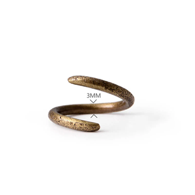 Copper Adjustable Ring for Luck and Balance | Spiritual Rings - Image 12