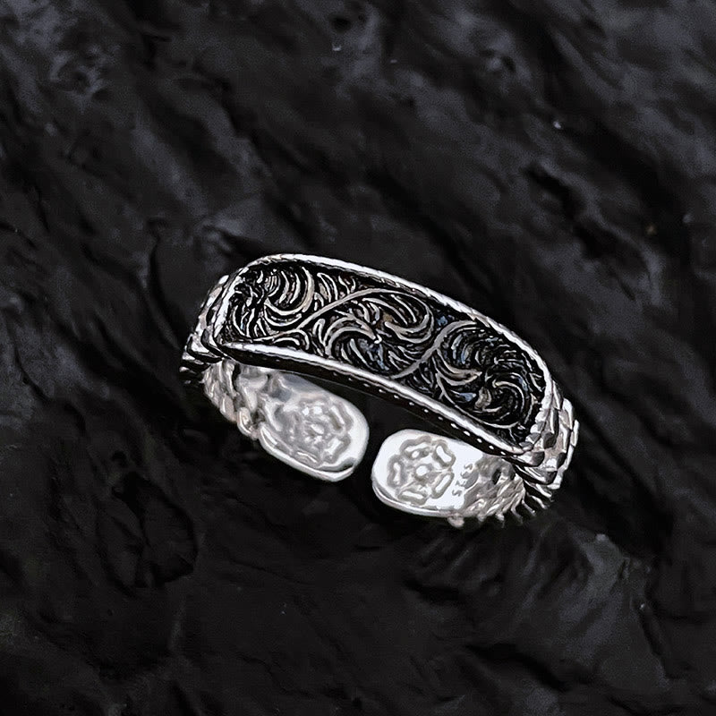 Adjustable Copper Tang Dynasty Flower Luck Bracelet Set - Image 8