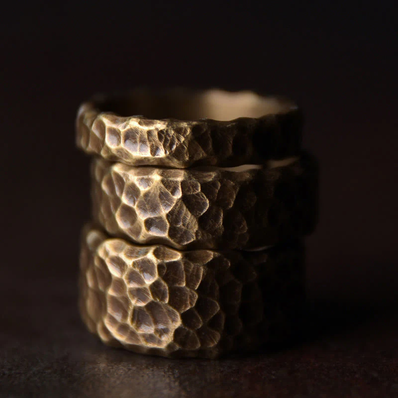 Adjustable Copper Tibetan Luck Ring for Positive Energy - Image 15