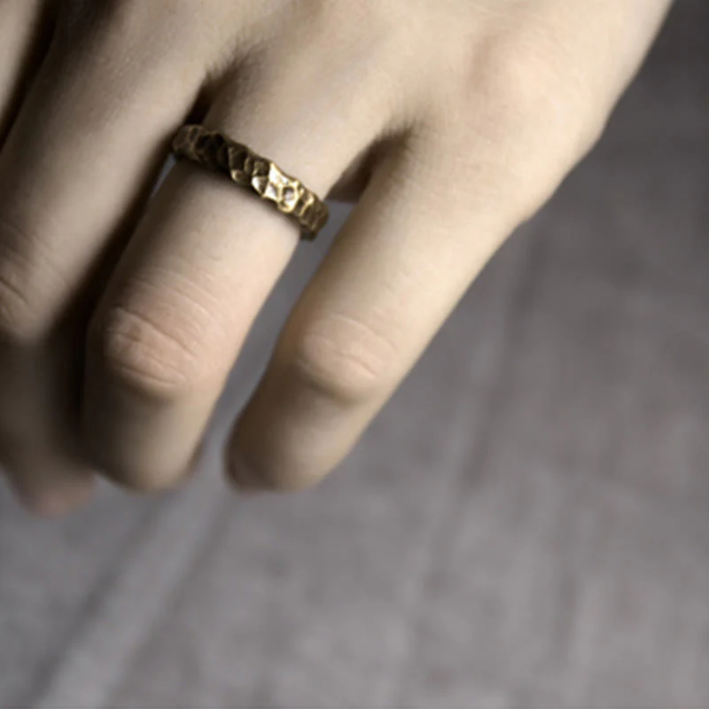 Adjustable Copper Tibetan Luck Ring for Positive Energy - Image 4