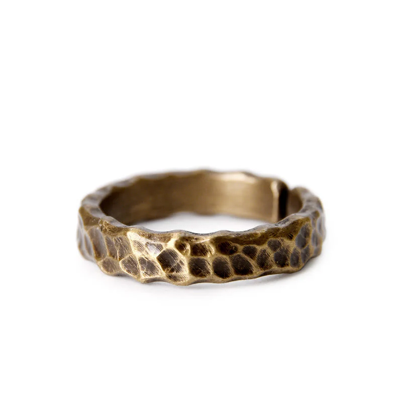 Adjustable Copper Tibetan Luck Ring for Positive Energy - Image 6