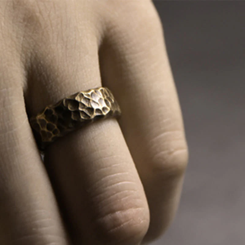 Adjustable Copper Tibetan Luck Ring for Positive Energy - Image 8