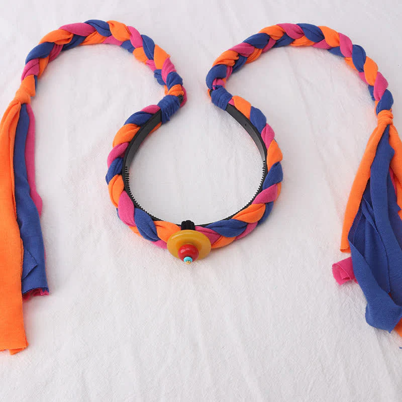 Copper Spiritual Hair Accessories with Colorful Tibetan Tassel Beads - Image 25