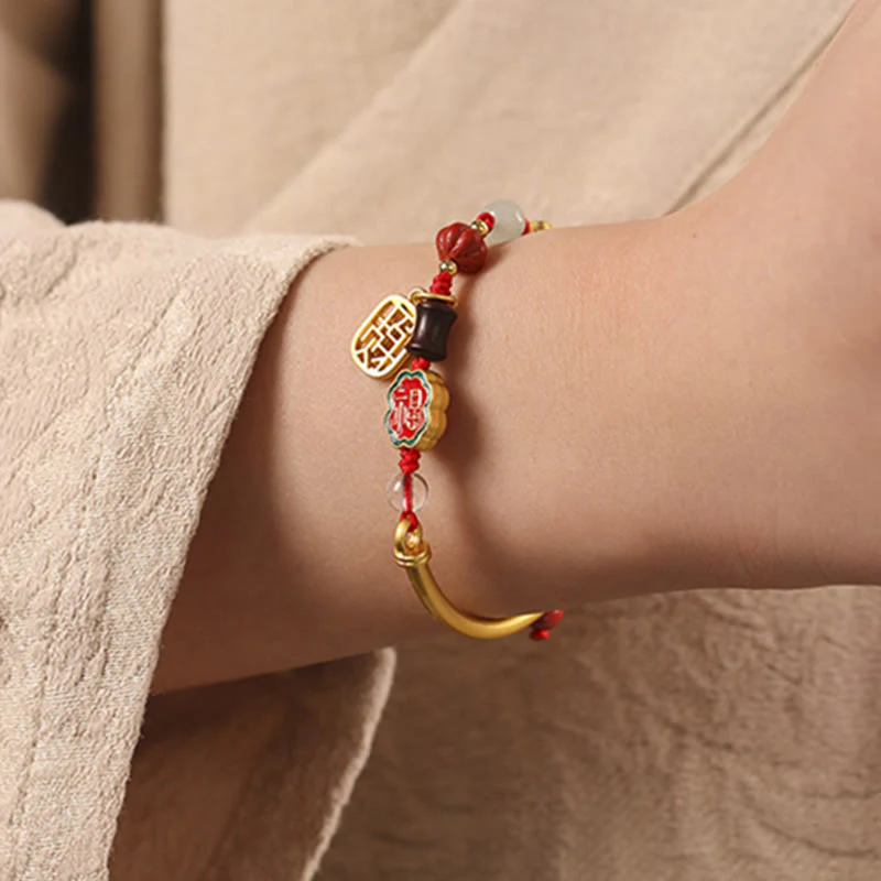 Copper Auspicious Clouds Wealth Bracelet for Luck & Prosperity - Image 10