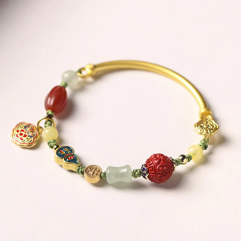 Copper Auspicious Clouds Wealth Bracelet for Luck & Prosperity - Image 2