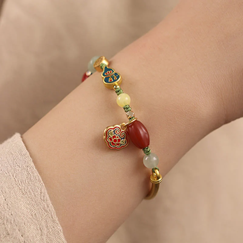 Copper Auspicious Clouds Wealth Bracelet for Luck & Prosperity - Image 3
