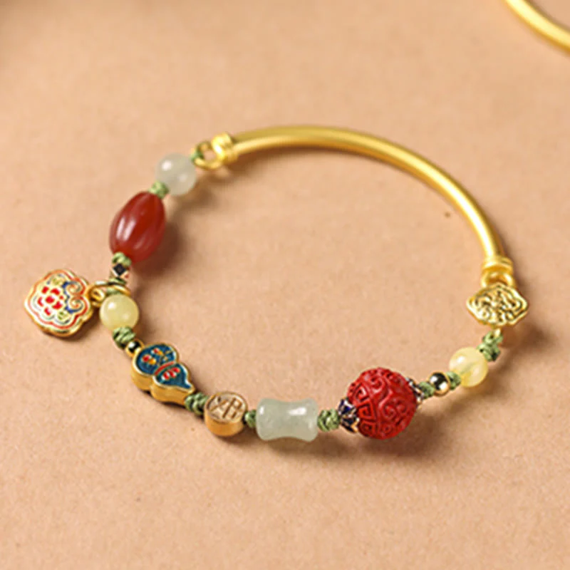 Copper Auspicious Clouds Wealth Bracelet for Luck & Prosperity - Image 5