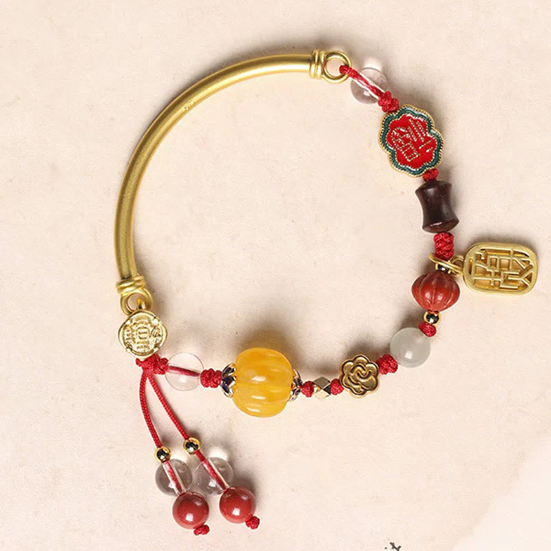 Copper Auspicious Clouds Wealth Bracelet for Luck & Prosperity - Image 6