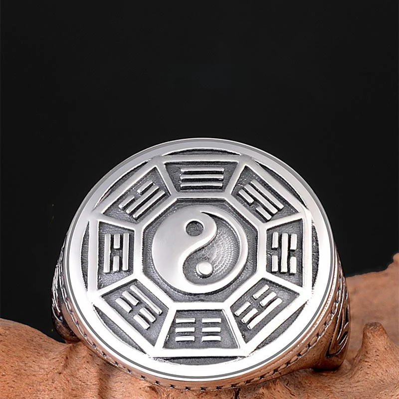 Copper Yin Yang Balance Ring 14.5mm Unisex Healing - Image 4