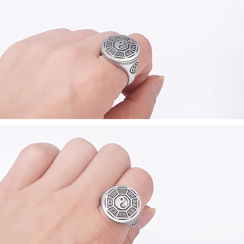 Copper Yin Yang Balance Ring 14.5mm Unisex Healing - Image 9