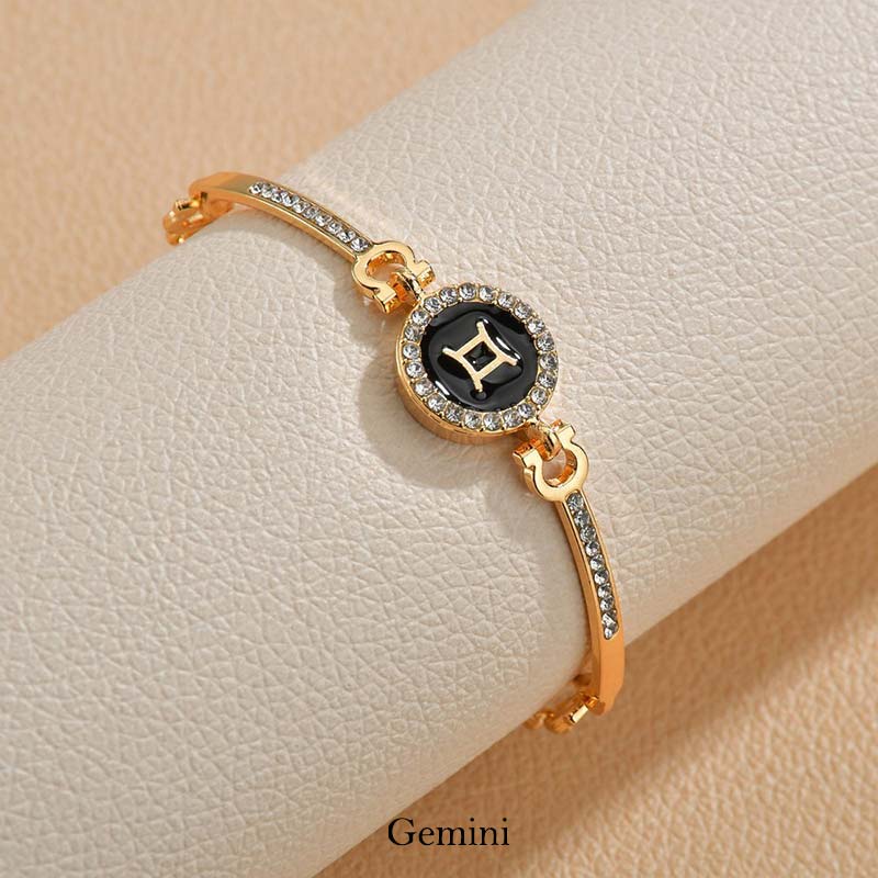 Copper Zodiac Bracelet | Adjustable 12 Constellations Chain - Image 7