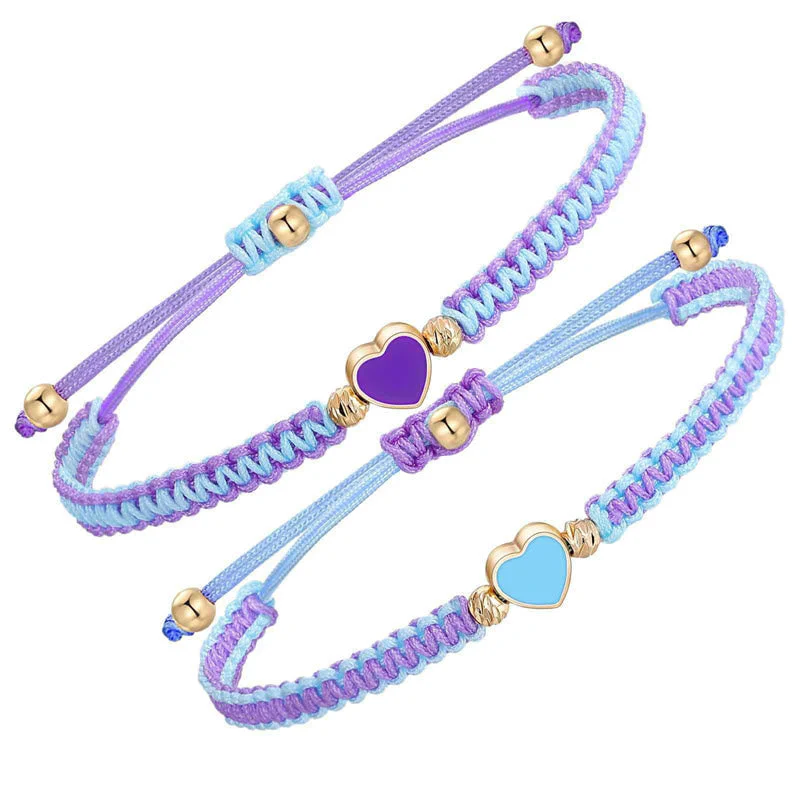 Love Heart Couple Red String Bracelets - Image 2