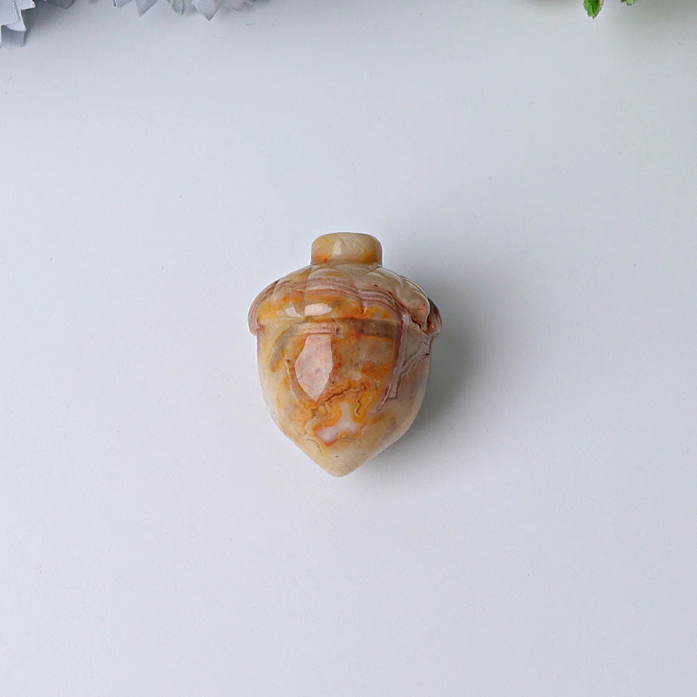 1 inch Crazy Agate Crystal Figurine Carving - Healing Energy - Image 4