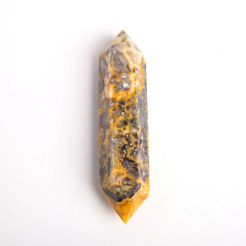 Set of 3 Crazy Agate Double Terminated Crystal Points 3.1-3.3 in - Image 3