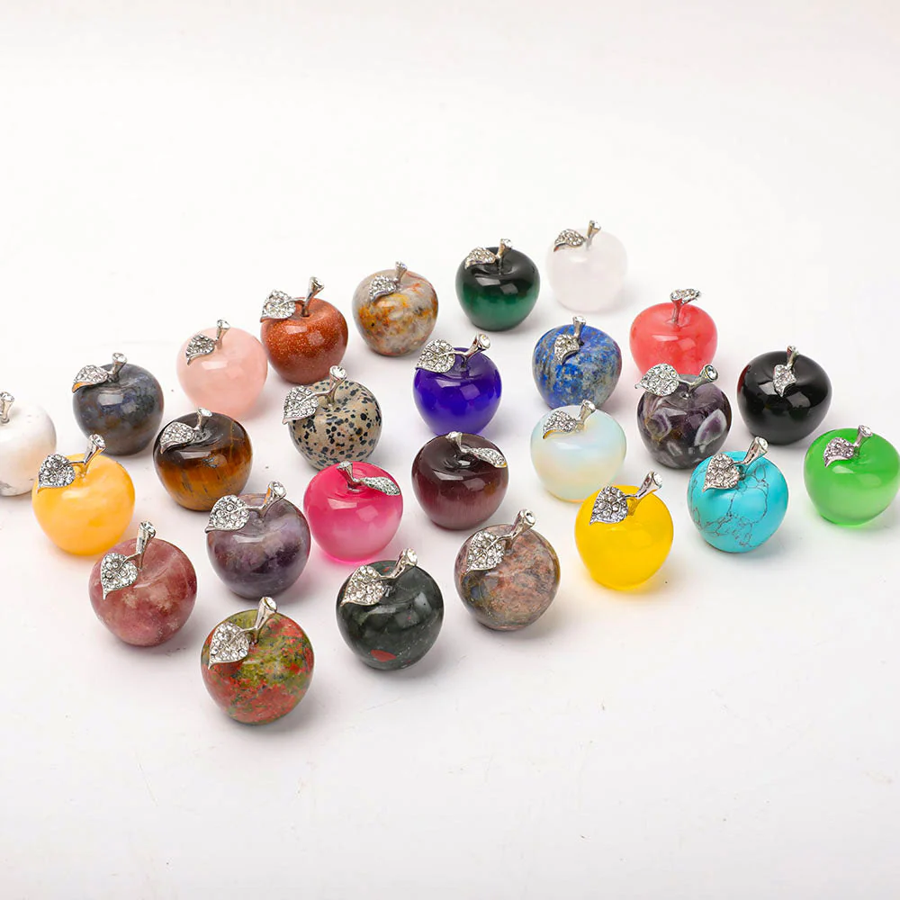Polished Crystal Apple Decoration 1.35inch - Image 3
