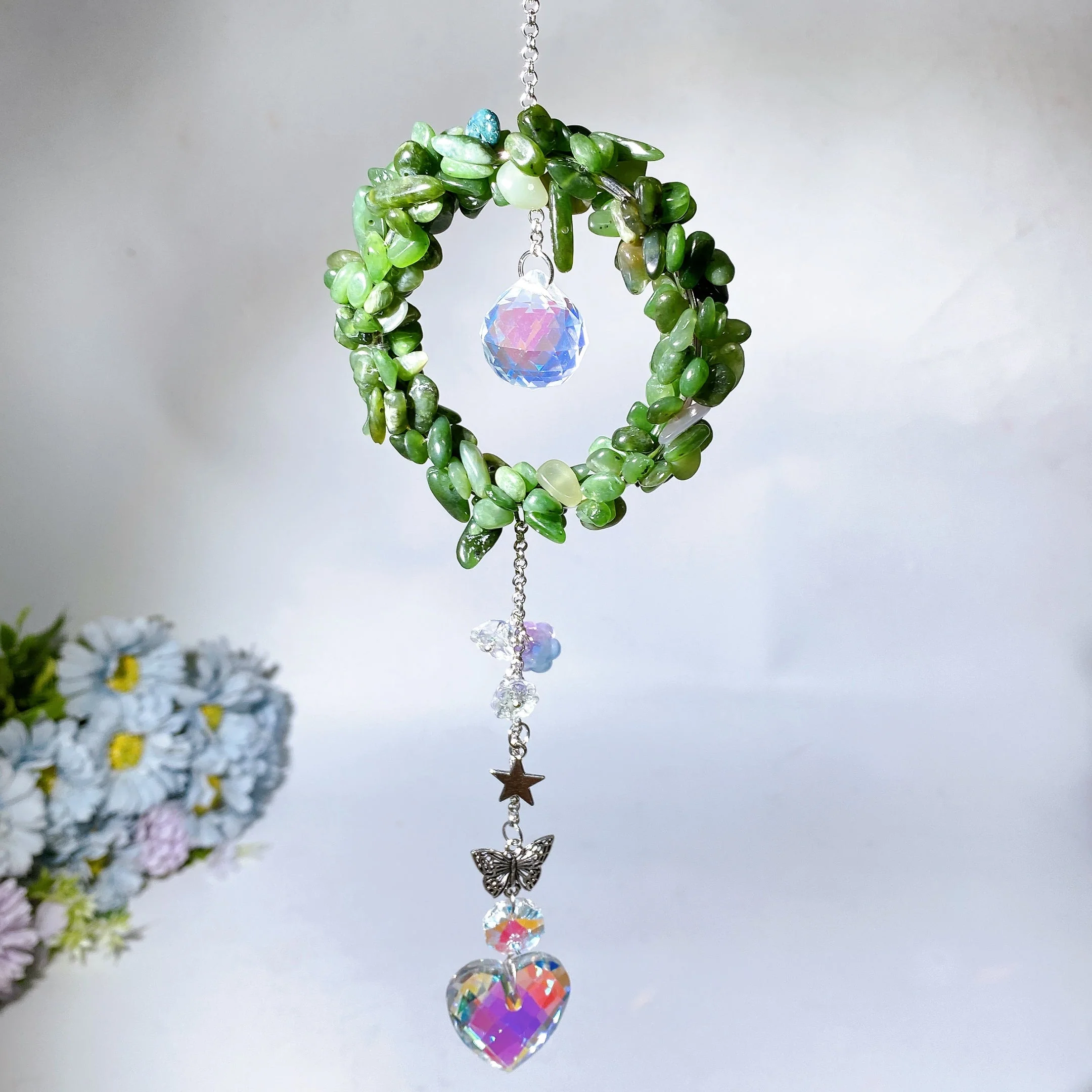 25-28cm Crystal Chips Suncatcher for Sunlight Energy Healing - Image 2