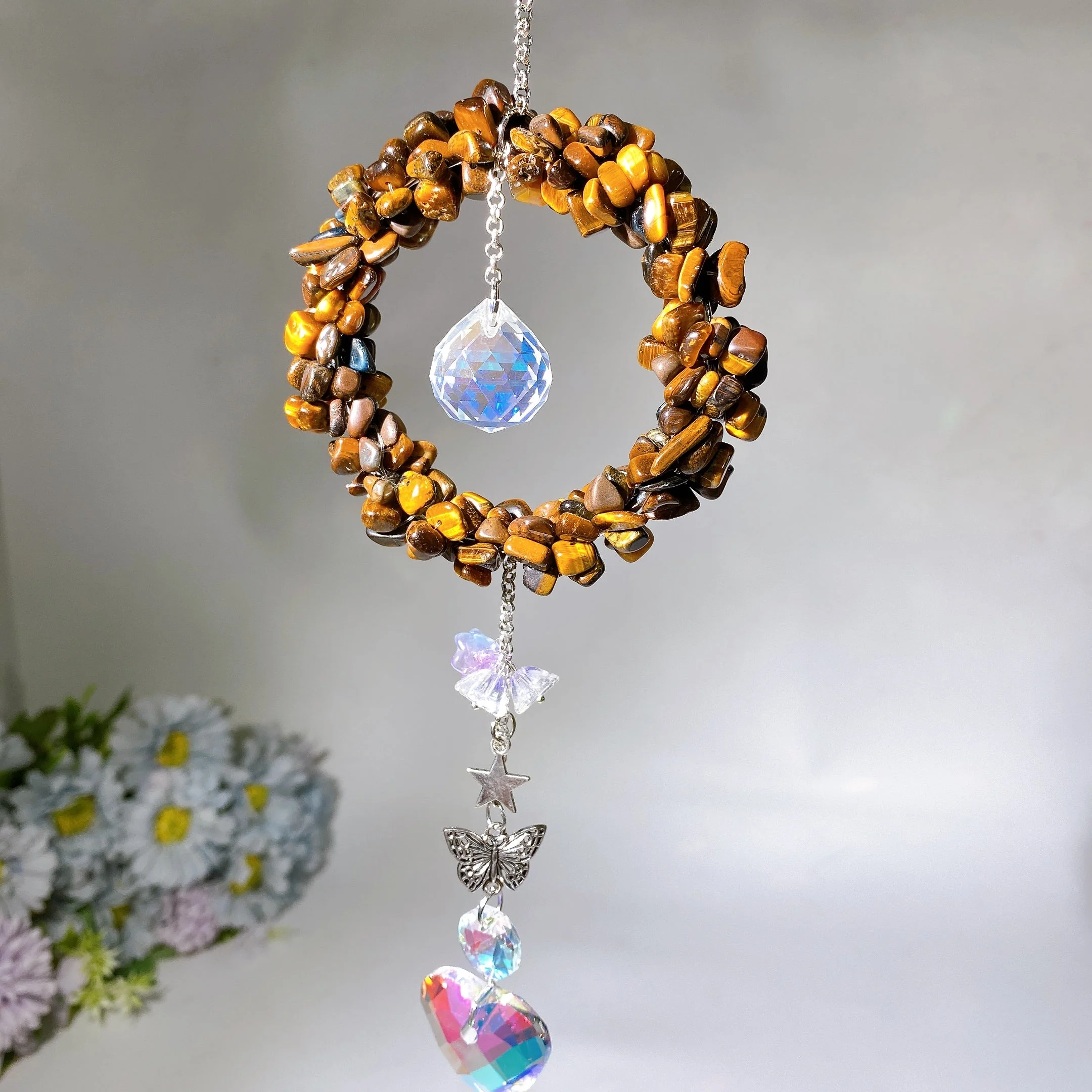 25-28cm Crystal Chips Suncatcher for Sunlight Energy Healing - Image 5