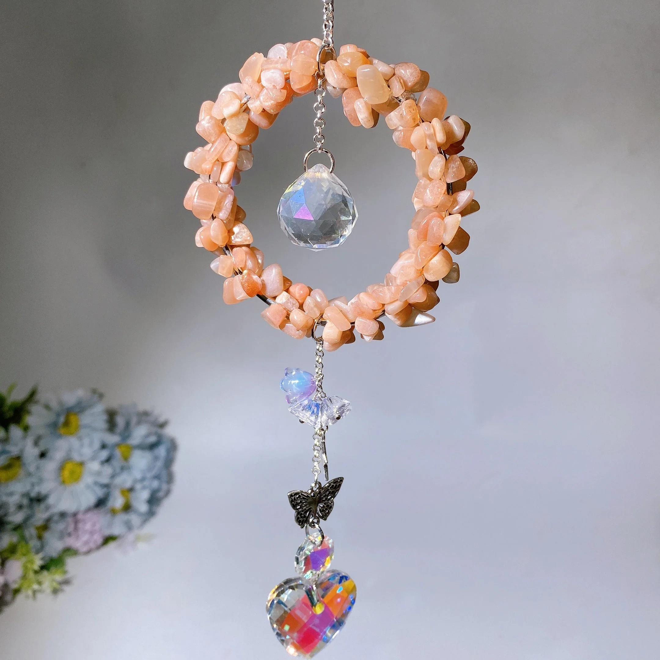 25-28cm Crystal Chips Suncatcher for Sunlight Energy Healing - Image 9