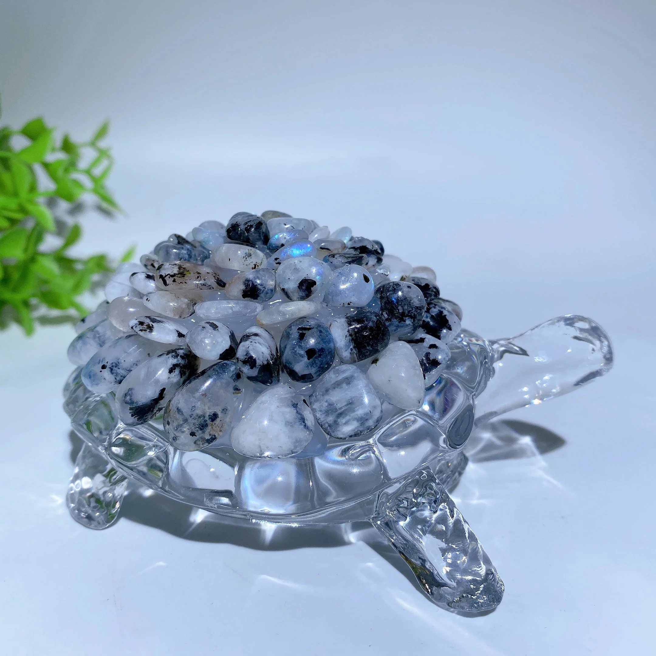 4.5-inch Crystal Chips Turtle Figurine for Healing & Prosperity - Image 2