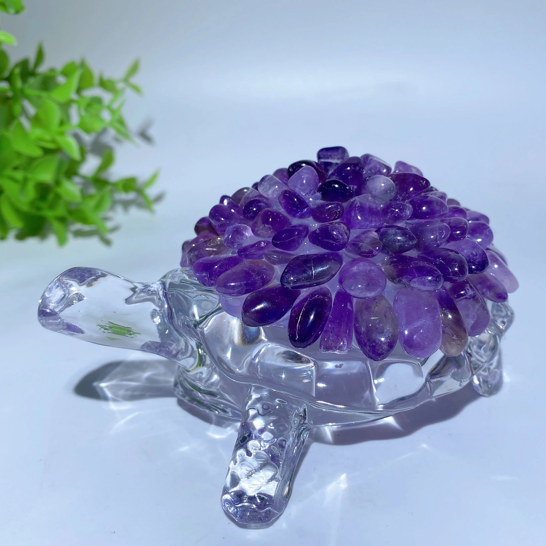 4.5-inch Crystal Chips Turtle Figurine for Healing & Prosperity - Image 3