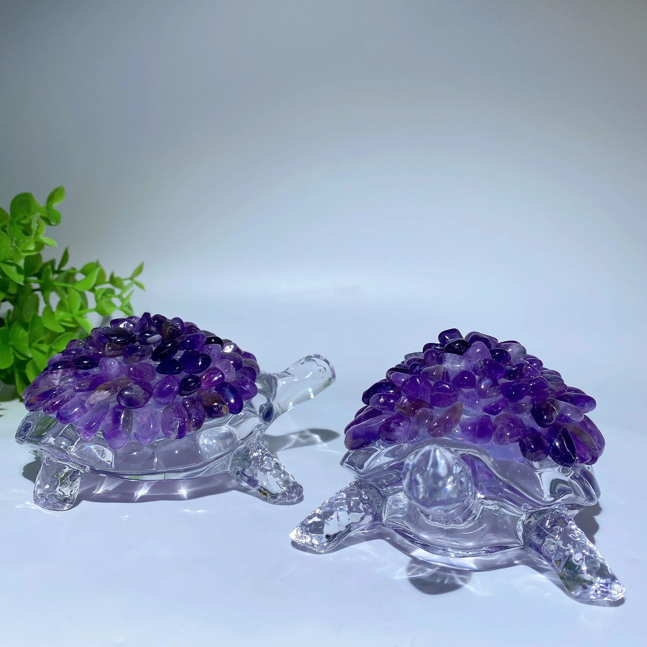 4.5-inch Crystal Chips Turtle Figurine for Healing & Prosperity - Image 5