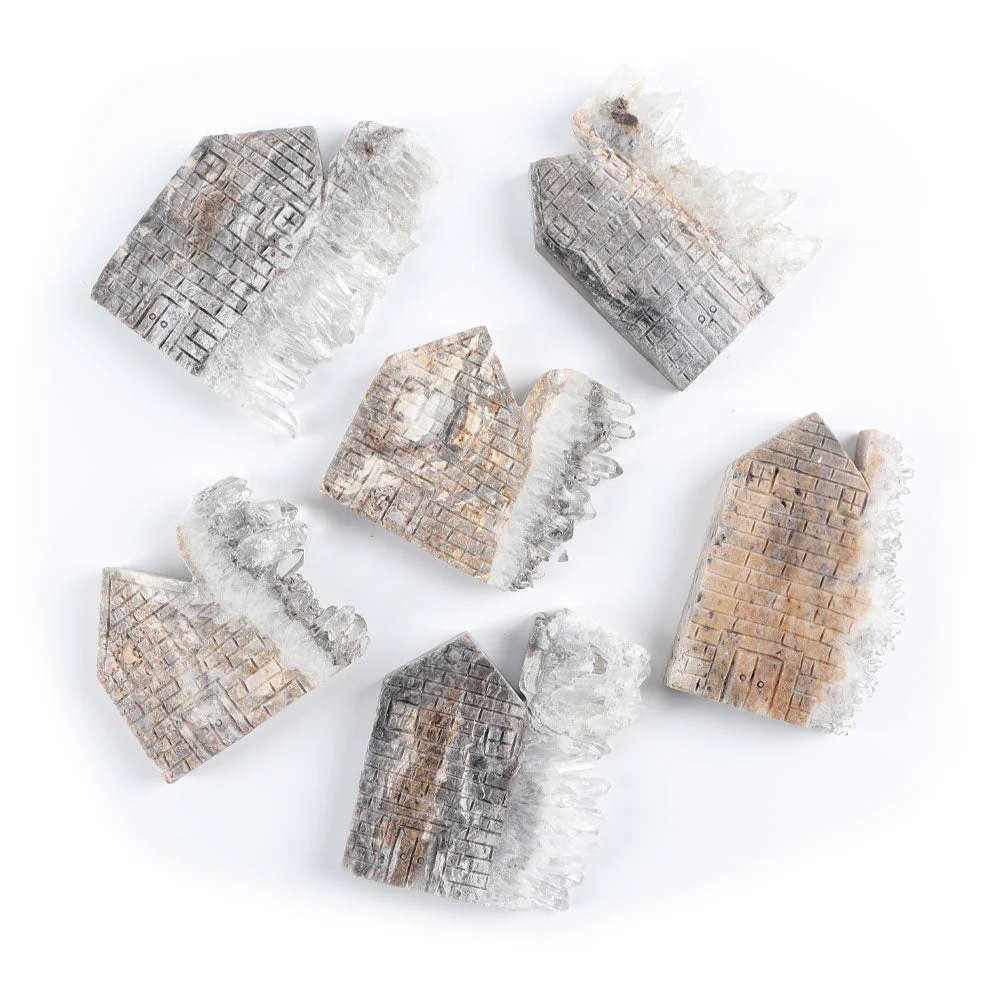 4.5in Crystal Cluster House Stone Carving - Image 6