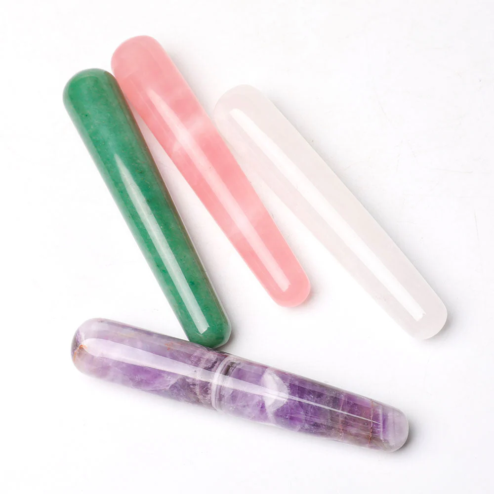 4pcs Natural Crystal Message Wand Set | 4 Inch Healing Wands - Image 5