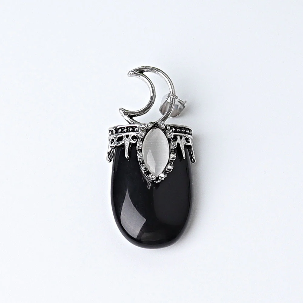 1.8 Inch Crystal Pendant with Moon Symbol | Spiritual Necklace - Image 7