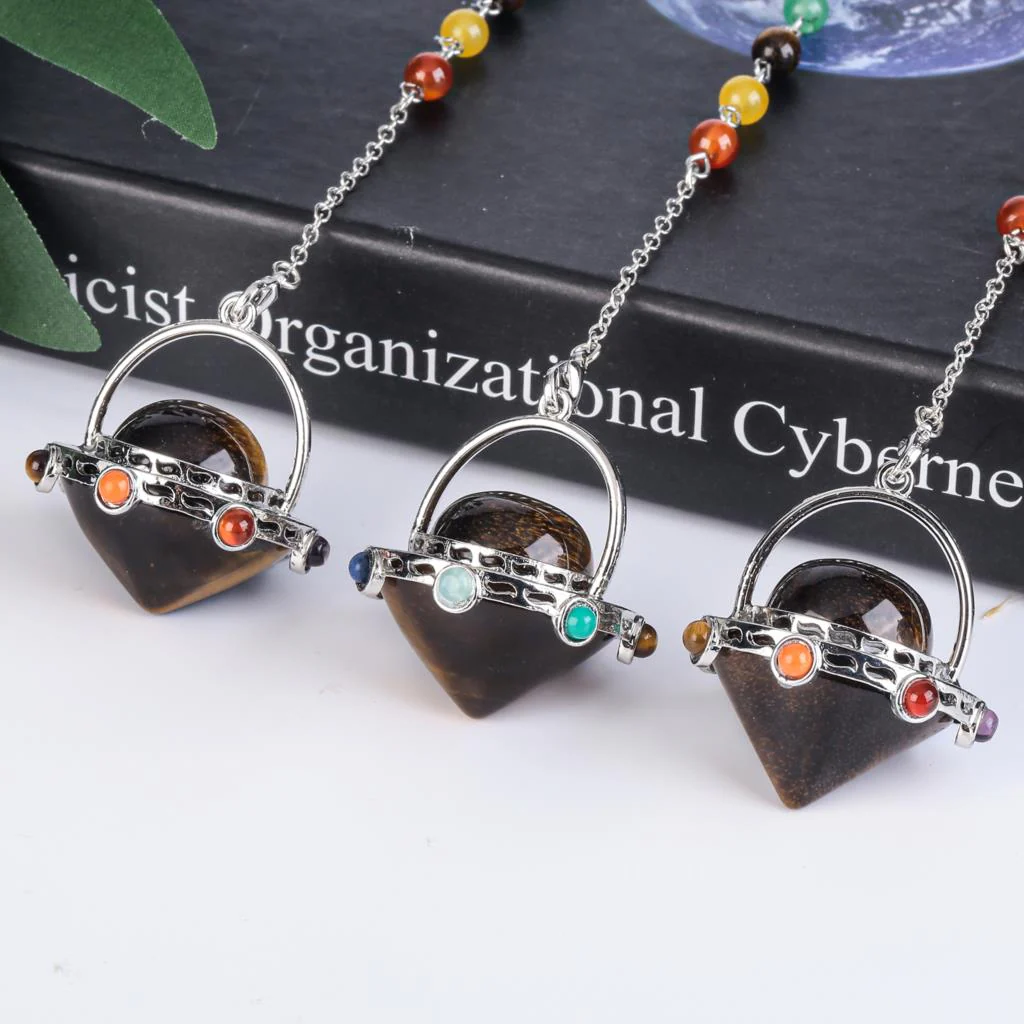 Mystical Tiger's Eye and Amethyst Crystal Pendulum - Image 15
