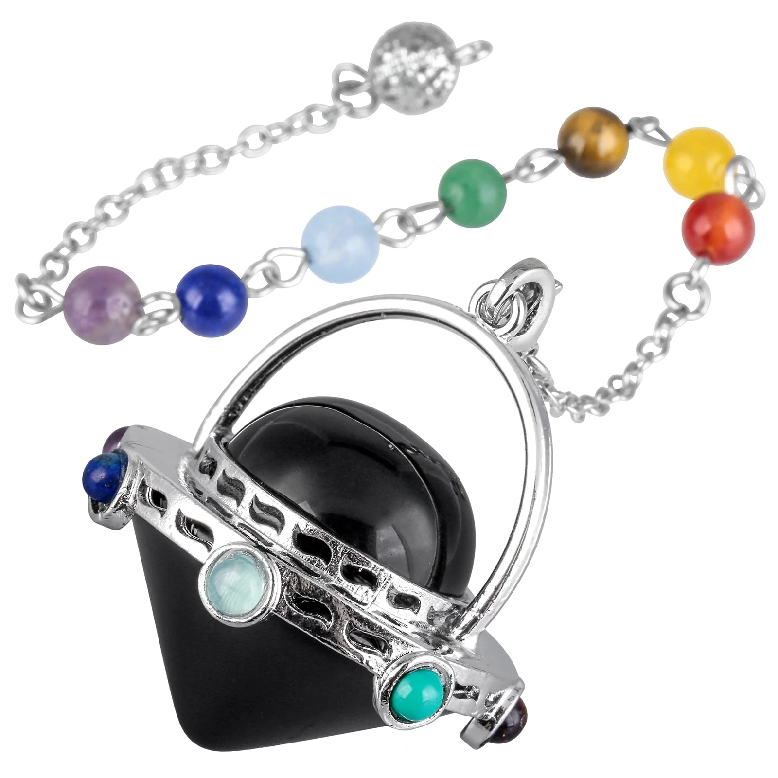 Mystical Tiger's Eye and Amethyst Crystal Pendulum - Image 26