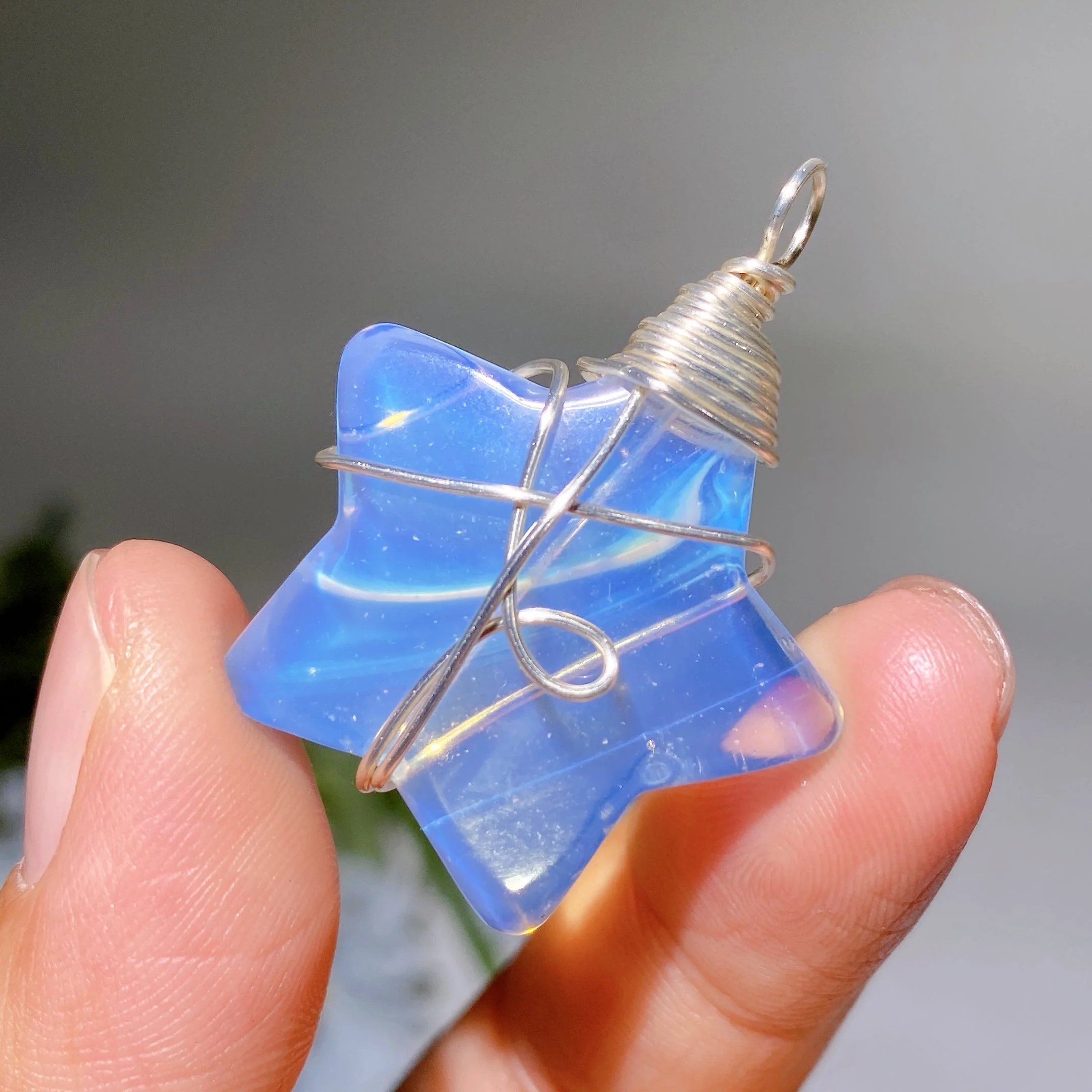 Crystal Star Pendant with Black Cord Necklace - Image 11