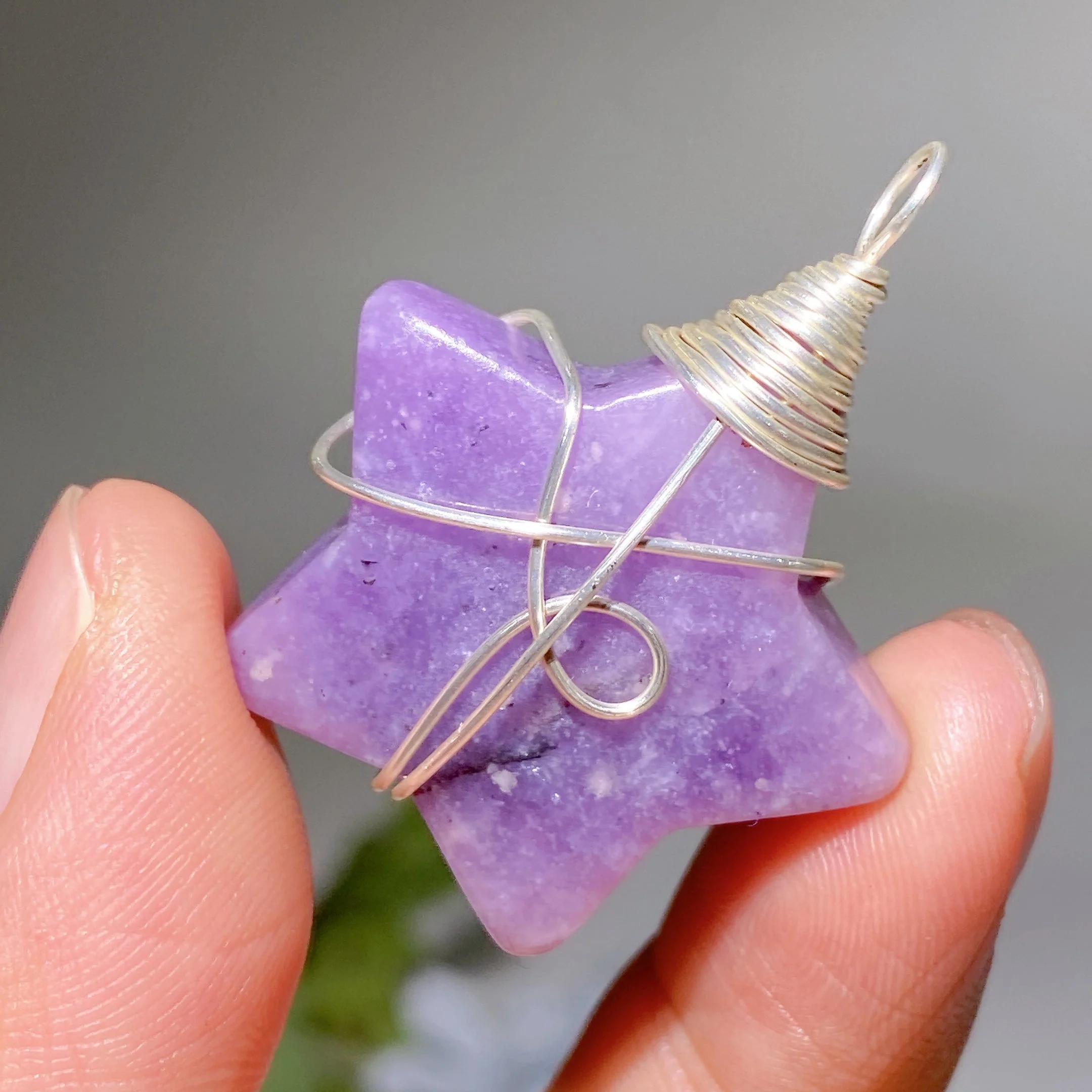 Crystal Star Pendant with Black Cord Necklace - Image 14