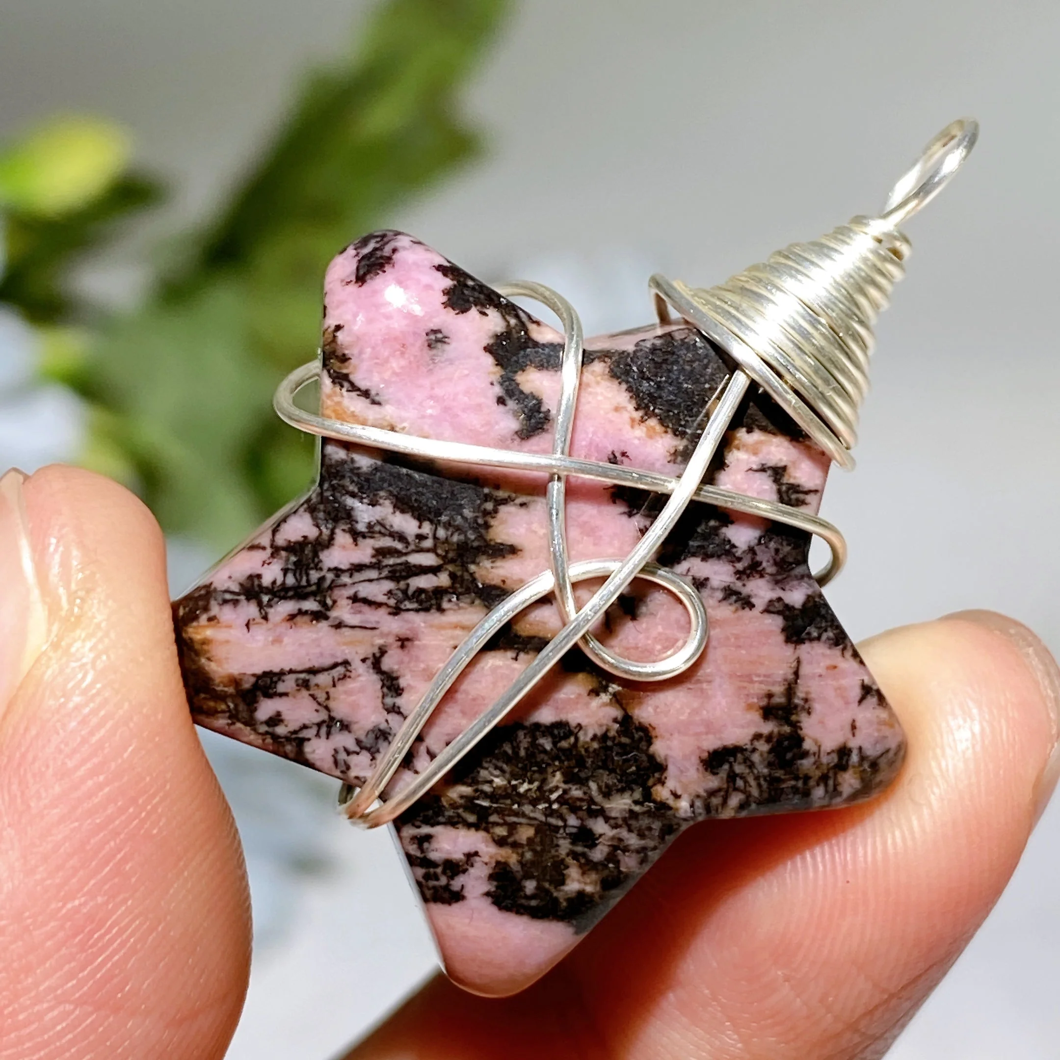 Crystal Star Pendant with Black Cord Necklace - Image 5