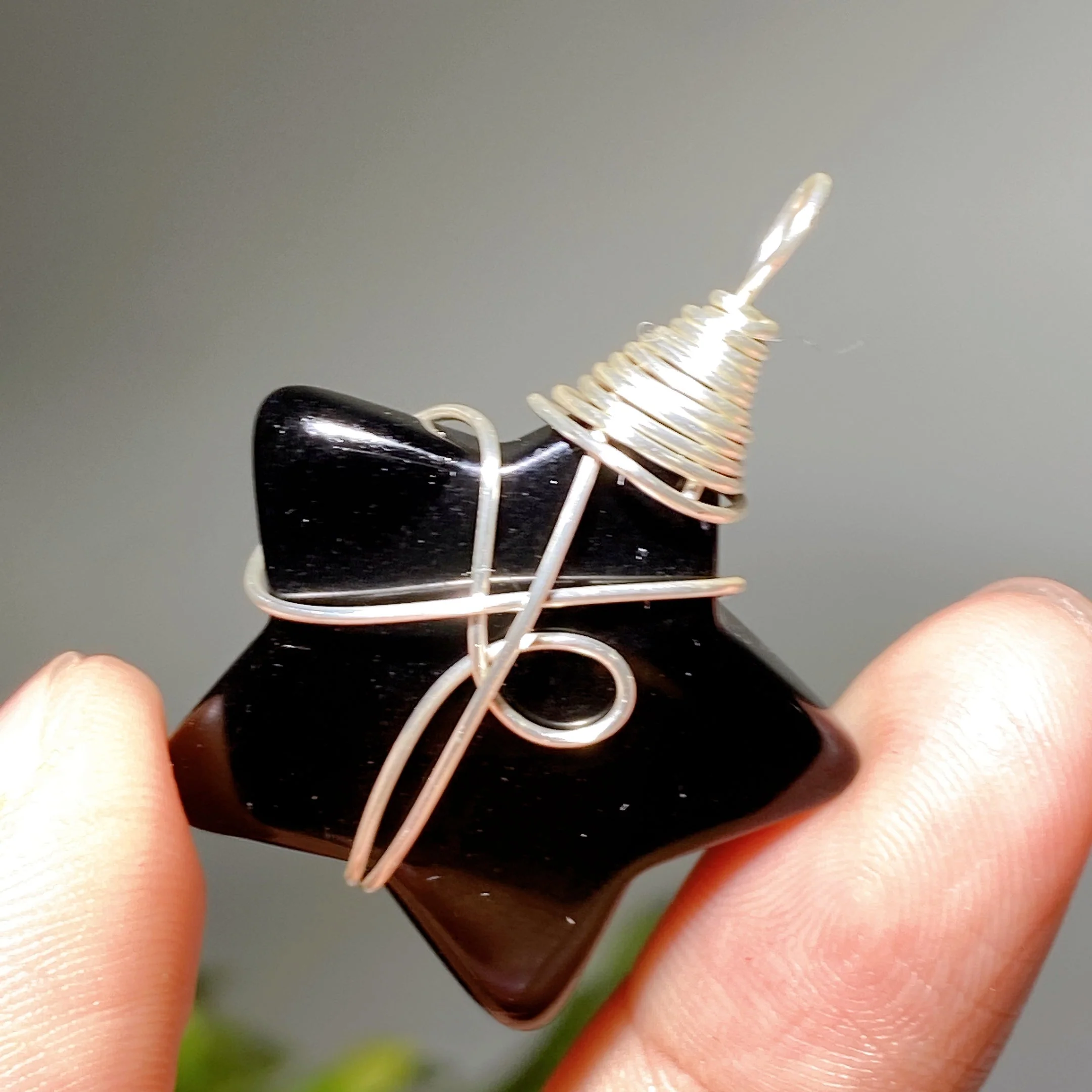 Crystal Star Pendant with Black Cord Necklace - Image 9