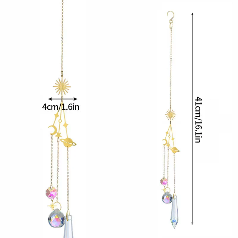 Crystal Wind Chimes: Colorful Hanging Ornaments