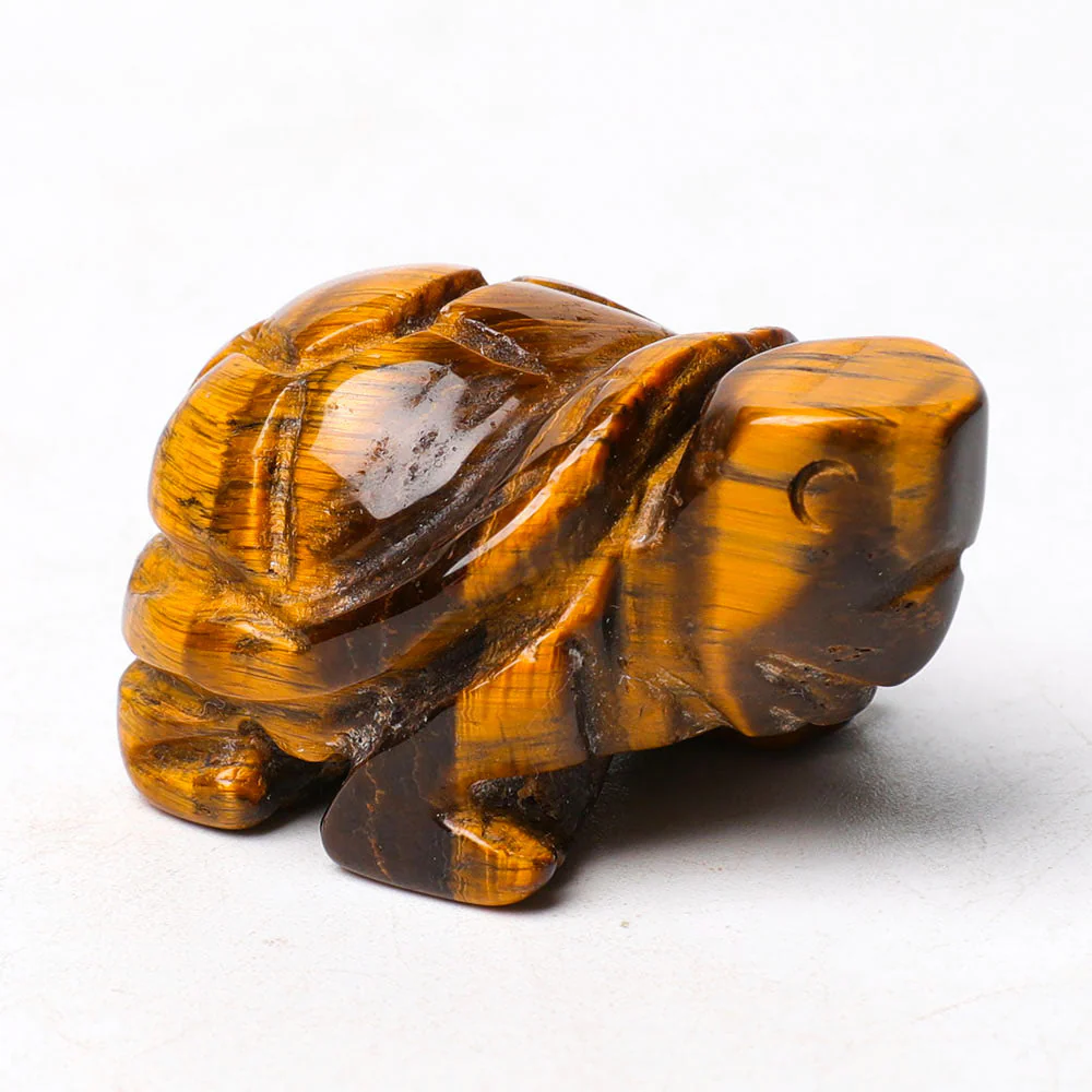 1.5 inch Crystal Turtle Figurine Spiritual Healing Carving - Image 5