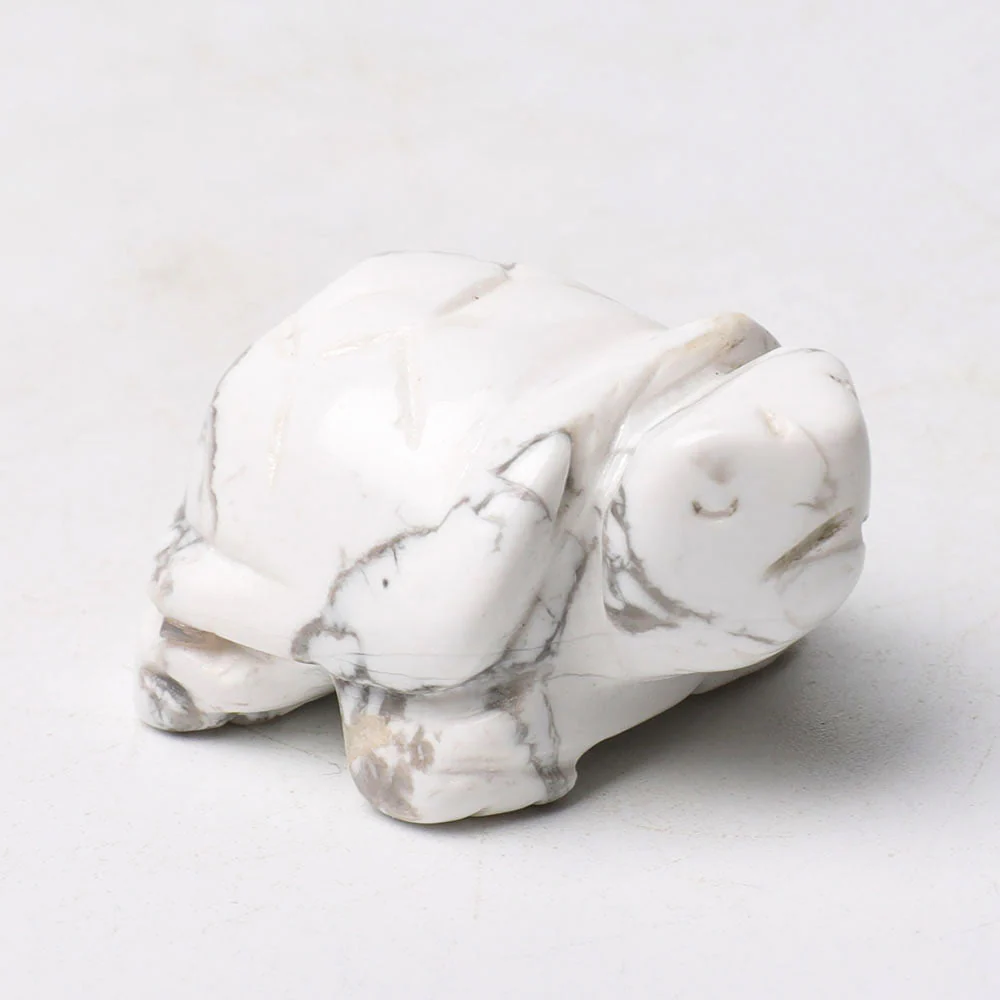 1.5 inch Crystal Turtle Figurine Spiritual Healing Carving - Image 8