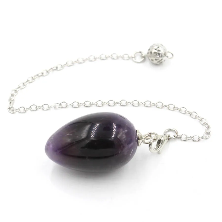 Crystal Egg Pendulum: Rose Quartz & More - Image 10